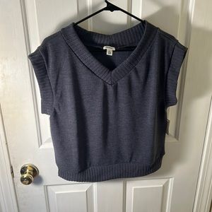 Wild Meadow Women's Sweater Vest SZ S GREY